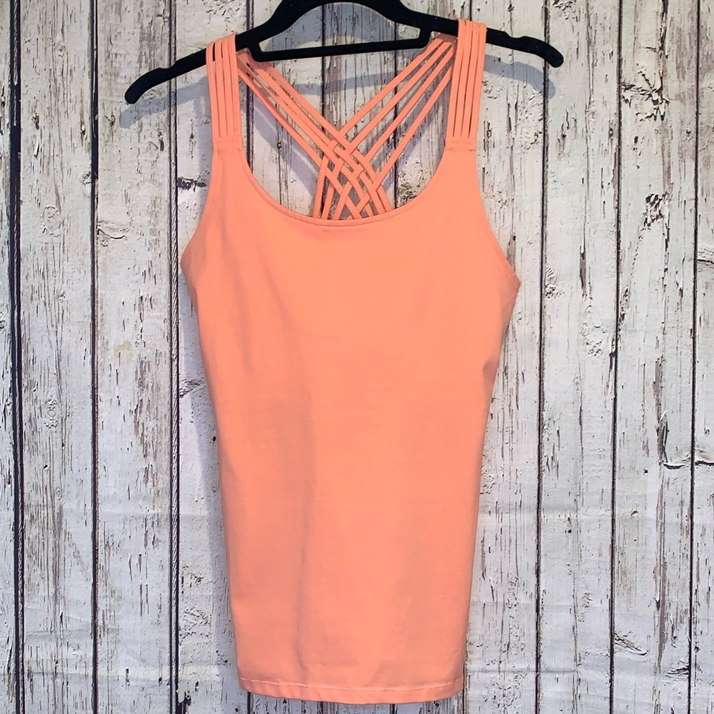 Calvin Klein performance quick dry peach tank top